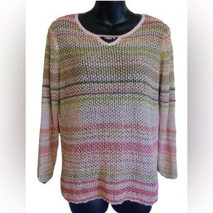 Talbots ~ Open Knit ~ All Seasons Sweater ~ Women’s ~ Size XL ~ Silk Blend